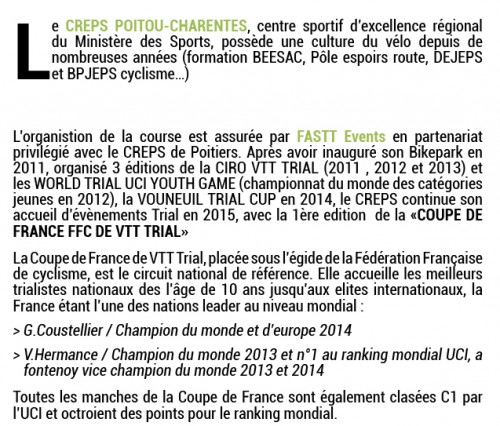 Coupe France CREPS Poitiers 2015 info