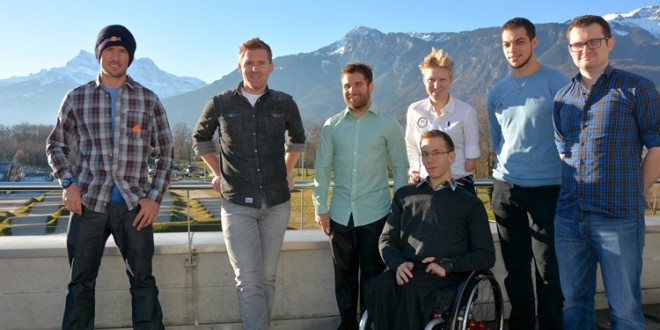 From letft to right: Kenny Belaey, Bobbie Traksel (President), Donny Robinson, Greita Neimanas, Tobias Frankhauser (wheel chair), Kevin Sireau and Manuel Kopp
©UCI